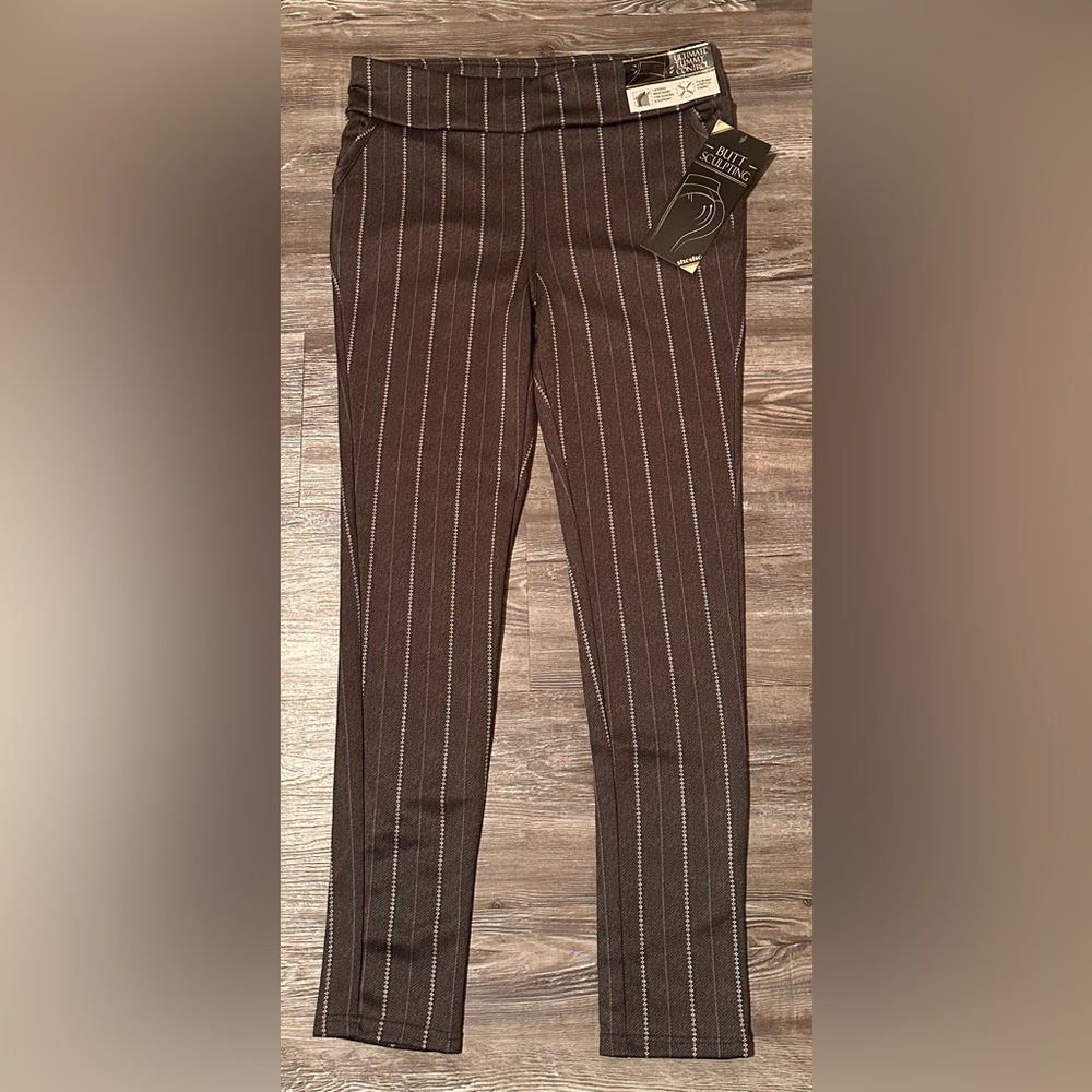 Treggings - Black and White with Blue Highlights